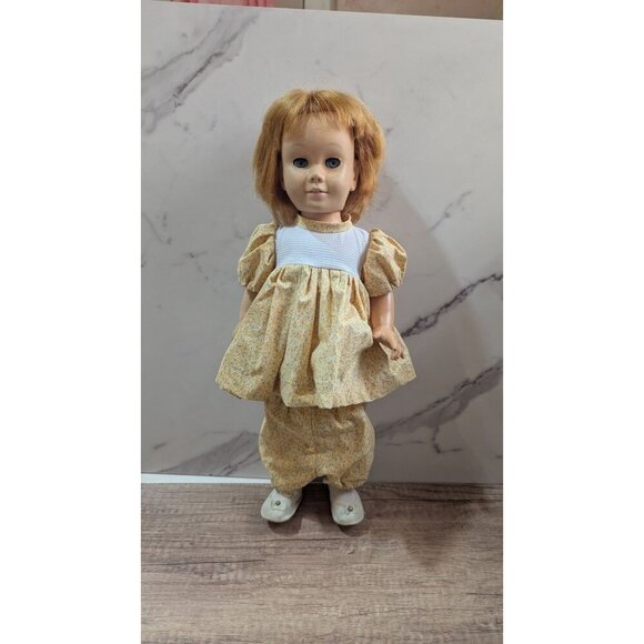 Vintage Mattel 1960 Chatty Cathy Doll 20" Blue Eyes Bobbed Hair no sound - Picture 16 of 16